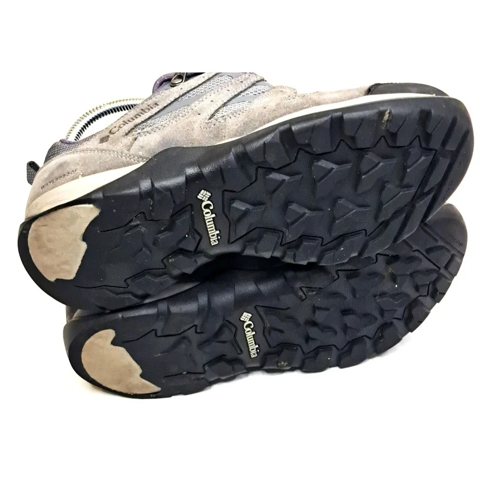 Columbia Redmond V2 Trekker Day Hikers Womens 7.5 Waterproof Gray Purple